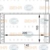HELLA 8FH 351 313-111 Heat Exchanger, interior heating